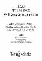 Natsu No Imouto / 夏の妹 [Nishikawa Kou] [Original] Thumbnail Page 25