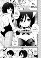 Bunny Girl No Mikasa To Eroi Koto Suru Hon / バニーガールのミカサとエロいことする本 [Sangatsu] [Shingeki No Kyojin] Thumbnail Page 07